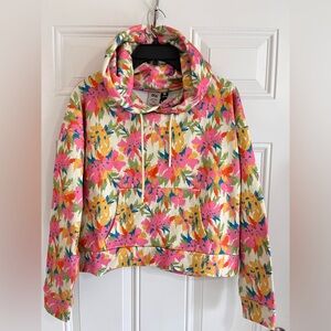 NWT Picture Organic Flicker Hoodie Alstro Print Cropped Pullover Outdoor Women M